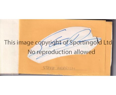 FOOTBALL AUTOGRAPHS       An autograph book with 18 footballer signatures including Alan Ball, Nat Lofthouse, Frank Worthingt