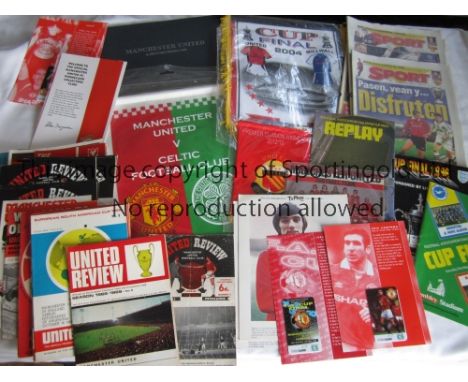 MAN UNITED       Twenty four home programmes and 11 aways plus 10 FA Cup Finals in which Manchester United appeared 1963,1976