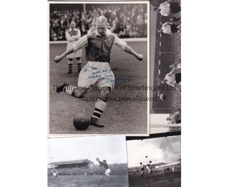 ARSENAL / CLIFF BASTIN / EDDIE HAPGOOD / AUTOGRAPHS      An 8" X 6" signed black &amp; white photograph of Cliff Bastin dedic