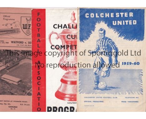SOUTHAMPTON      All 26 First team Southampton away programmes from the 1959/60 season, 23 League programmes to include v Acc