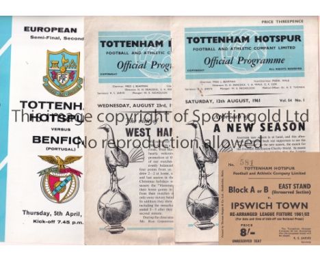 TOTTENHAM    Sixty eight homes at White Hart Lane 1 x 1947/48, 1 x 1948/49 , 1 x 1950/51, 2 x 1952/53, 2 1956/57 , 2 x 1957/5