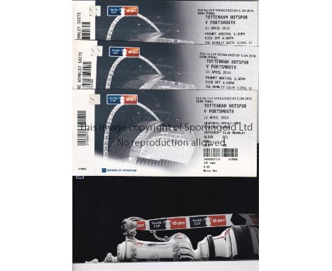 FA CUP SEMI FINAL  2010      Royal Box ticket and two access tickets plus itinerary for the Wembley FA Cup Semi Final Tottenh