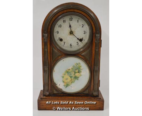 *AICHI JAPAN MANTEL CLOCK EIGHT DAYS  / 45 X 38 X 12CM  [LQD197]