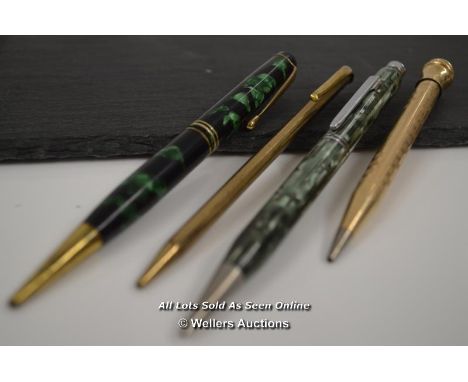 FOUR VINTAGE MECHANICAL PENCILS INCLUDING EVERSHARP
