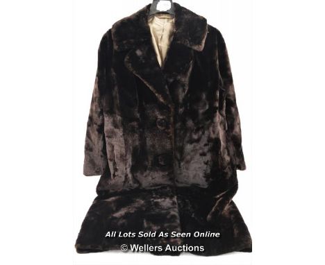 *VINTAGE MINK FUR COAT / NO SIZE STATED  [LQD197]