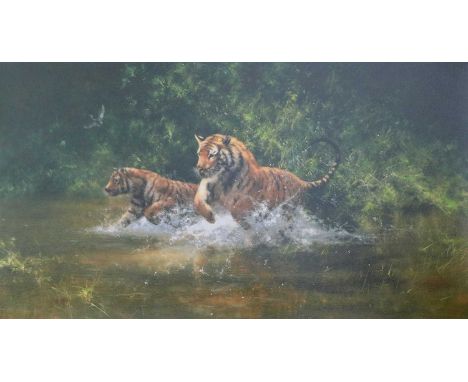 After David Shepherd CBE, FRSA, FGRA (1931 -2017) "Cool Waters" Signed and numbered 403/850, coloured print, together with a 
