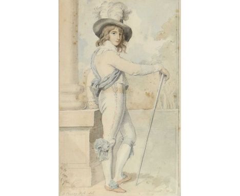 After Richard Cosway (1742-1821) Portrait of Mr Horace Beckford, 3rd Baron Rivers (1777–1831) Bears signature, signed, inscri