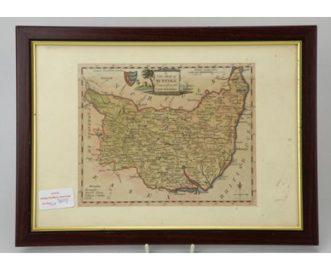 Conder T. A new map of Suffolk drawn from the latest authorities, 16cm x 19cm, Morden R, North Wales, hand coloured map, 37cm