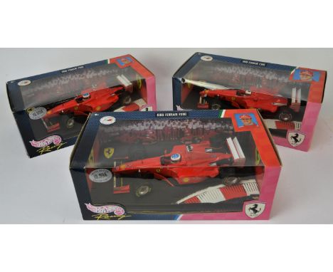 Hot Wheels Racing - Three Michael Schumacher Limited edition collection, Boxed Mattel Ferrari 1:18 scale models (3). Conditio