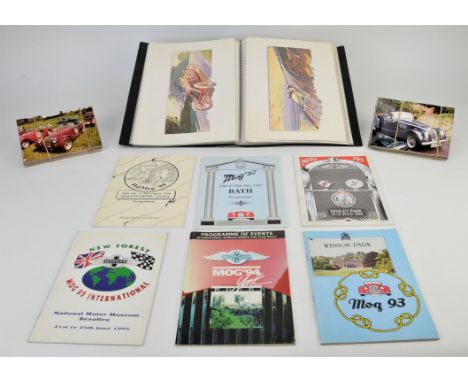 Large collection of mostly Morgan related items, 200+ mixed Morgan colour photos, Morgan Club annuals and meeting programs, f