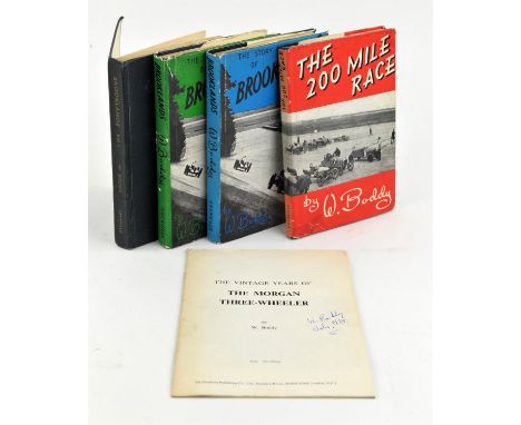 Signed W.Boddy Collection of books - includes, The Story of Brooklands, Three first editions volumes, Grenville publishing 19