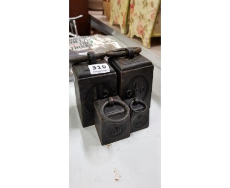 4 OLD GPO WEIGHTS