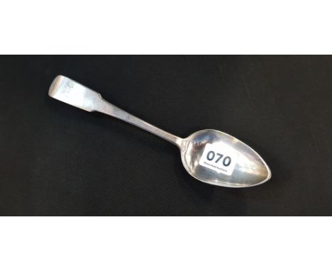 RARE PROVINCIAL DUNDEE SILVER TABLESPOON BY WILLIAM CONSTABLE - CIRCA 1800