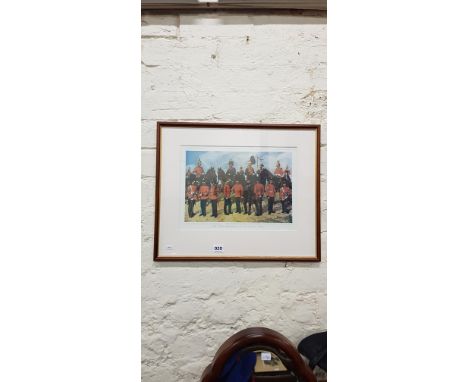 PRINT IRISH REGIMENTS OF THE BRITISH ARMY
