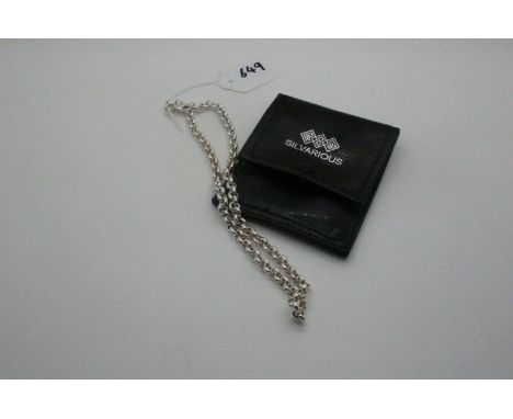 A Modern Belcher Link Chain, stamped "925", 45.5cm long (60grams). 