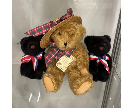 Three assorted Teddy Bears to include a Teddy Hermann Ltd Edition Bear no 154 of 500