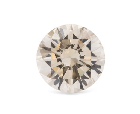   Loser Fancy Diamant 16.631 ct, Fancy light yellowish brown naturfarben, vvs2, Brillantschliff. GGTL Colored Diamond Report,