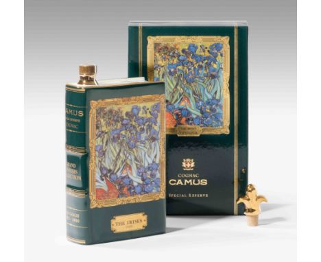   Cognac Camus Special Réserve: The Irises Van Gogh Grand Master Collection. Limoges Tonflasche mit 22 K Golddekor, Edition L