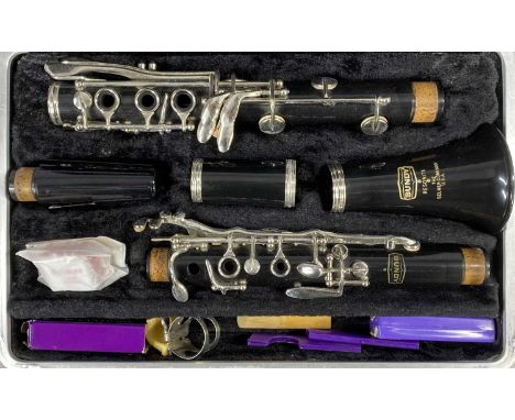 BUNDY RESONITE CLARINET, The Selmer Company, USA, in fitted travel caseProvenance: deceased estate Denbighshire