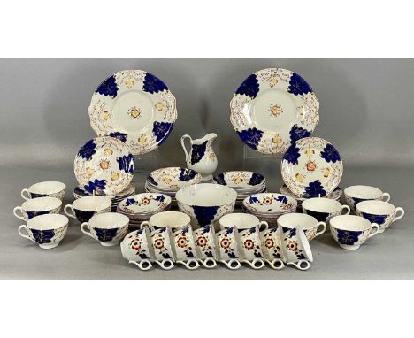 GAUDY WELSH 19TH CENTURY TULIP TEA SERVICE, approx. 40 pieces, and one other similar service, 19 piecesProvenance: private co