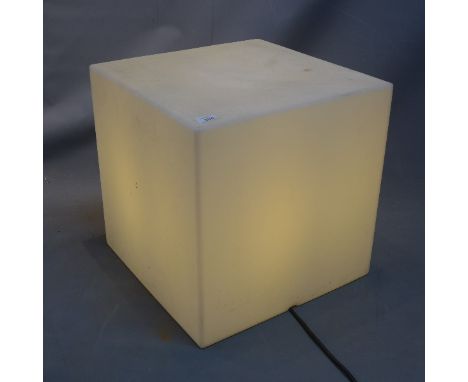A 1970's stool/ lamp, H:43cm W:43cm