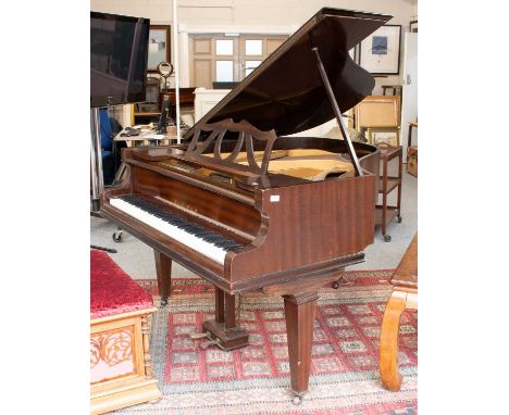 A Collard &amp; Collard Mahogany Cased Baby Grand Piano, retailed by James Smith &amp; Son, Lord Street, Liverpool, 142cm by 