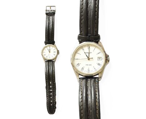 A Stainless Steel Quartz Calendar Centre Seconds Tissot Wristwatch