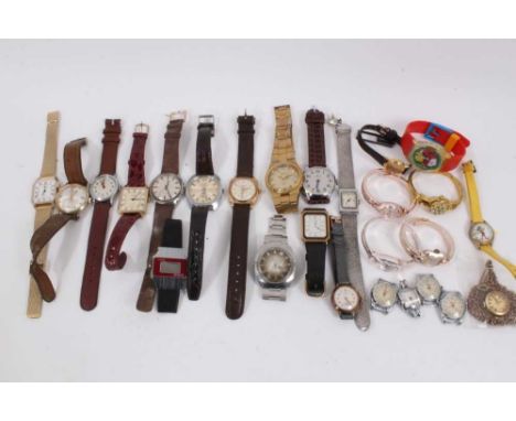 Collection of various vintage Ladies and Gentlemen's wristwatches to include Timex and Pulsar