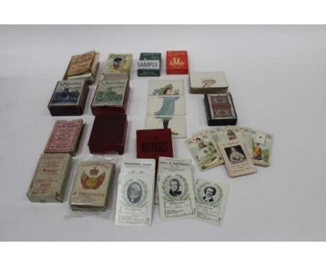 Quantity of playing cards including Jaques &amp; Sons, Kargo,etcTop left item see photograph.48 cards .Change of Souveign 50 