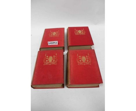 The Collected Works of Charles Dickens, the Imperial Edition, original red cloth with gilt tooled upper board and spine and g