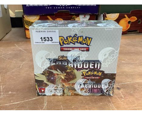 Pokemon TCG Sun &amp; Moon Forbidden Light booster box factory sealed