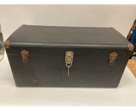 1950s Vinyl covered car trunk.