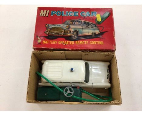 Marx Toys M1 Police car battery operated in original box.