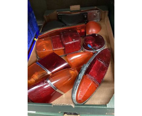 Collection of motor factors car headlight and tail light units together with other light units (6 boxes)