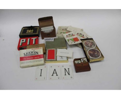 Quantity of vintage playing cards including Tiffany &amp; Co.