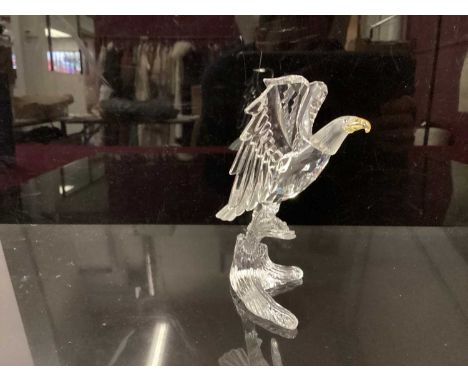 Swarovski crystal Bald Eagle, boxedSome light overall wear to box, Bald Eagle in good condition with no signs of damage or re