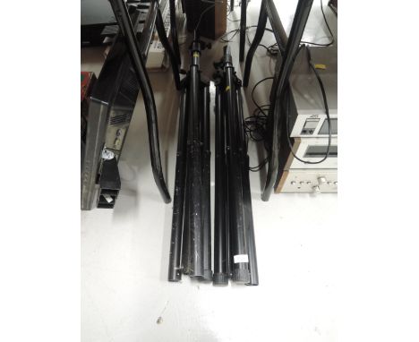 A set of speaker stands