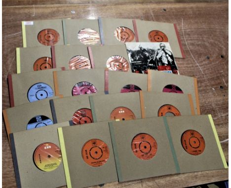 A lot of twenty UK Bob Dylan and Donovan original seven inch singles 