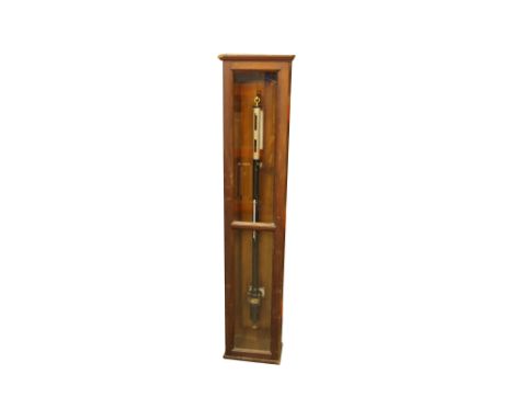 Large Cased Laboratory Barometer, English, c.1900, the barometer signed next to the scale at the top 'OLDHAM, 100 HIGH St, EA