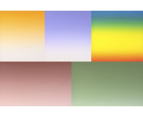 A Selection of Rainbow Professional Backgrounds, to include a 1.1m orange to white grad, a 1.1 green to white grad, a 1.1m ra
