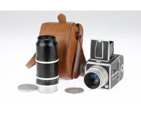 A Hasselblad 1000F Medium Format Camera Outfit, 1952, chrome, serial no. CI14823, with Zeiss-Opton Tessar T f2.8 80mm lens, c