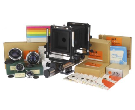 A S &amp; K 5 x 4in. Large Format Monorail View Camera Outfit made by Shiro Photo Co.Ltd, Osaka, Japan, comprising a monorail