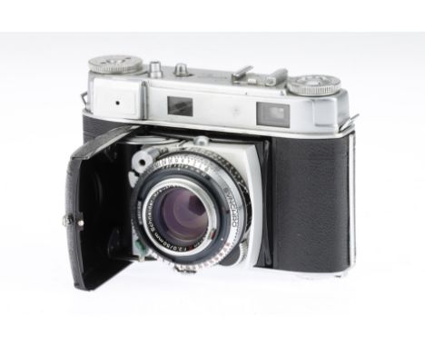 A Kodak Retina IIIc (21-1) Folding 35mm Rangefinder Camera 1954-57, serial no.676377, with a Schneider-Kreuznach Retina-Xenon