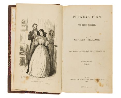 NO RESERVE Trollope (Anthony) Phineas Finn, the Irish Member, 2 vol., first edition in book form, 20 wood-engraved plates aft