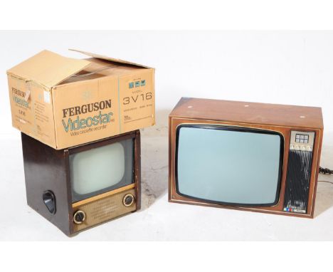A collection of vintage mid 20th century televisions. The collection to include a 1970s Philips G8 television, alongside a 19