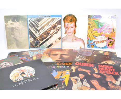 British Pop &amp; Rock - Beatles - Queen - David Bowie - A collection of 20th century LP vinyl records to include Beatles, A 