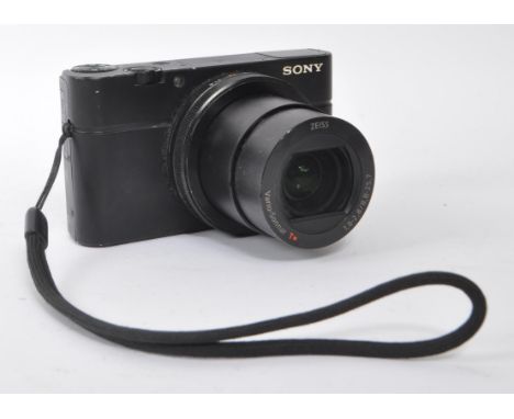 Sony - A Sony RX100 III compact digital camera. The camera featuring an 20MP CMOS sensor coupled with a Zeiss Vario-Sonnar T*