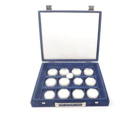 Royal Australian Mint - A collection of late 20th Century circa. 1990s Royal Australian Mint .925 silver proof five dollars c