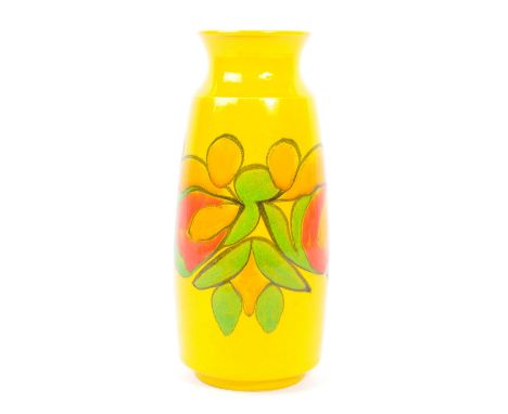 Poole - Andree Fontana - A mid 20th century Andree Fontana for Poole Pottery vase. The vase decorated in bright yellow colour