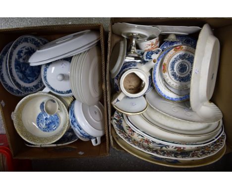 Ceramics - an Eschenbach part dinner set, Tyrolean scene pattern; other tableware including Royal Worcester, Royal Doulton, m